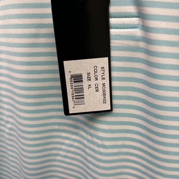 Peter Millar Shirt Mens XL Summer Comfort Striped Golf Polo Performance - Picture 6 of 10